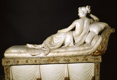 Pauline Bonaparte als triumphierende Venus, um 1805-08 von Antonio Canova